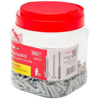 Tassello Fischer Fixings in Nylon, Ø fissaggio 5mm, L. 25mm