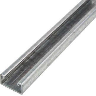 Profilato piano in Acciaio galvanizzato Unistrut, dimensioni 41 x 21mm, 2m di lunghezza, 2kg/m