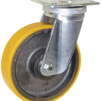 Ruota per carrelli orientabile Guitel Hervieu in Poliuretano, Ø 125mm, 500kg