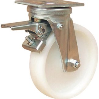 Ruota per carrelli orientabile con freno Guitel Hervieu in Poliammide, Ø 150mm, 700kg