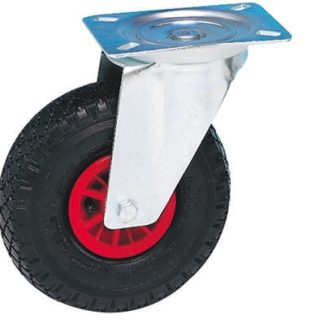 Ruota per carrelli orientabile Guitel Hervieu in Pneumatico, Ø 260mm, 200kg