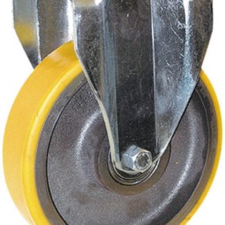 Ruota per carrelli non orientabile Guitel Hervieu in Poliuretano, Ø 125mm, 500kg