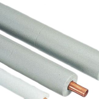 Isolante per tubi RS PRO, colore Grigio, in PE, diametro 15mm x 25mm x 2m, conduttività termica 0.034W/mK