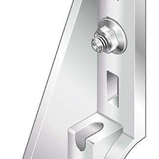 Staffa di base Bosch Rexroth in Alluminio, per profili da 30 mm, scalanatura da 8mm, M6, L. 120mm