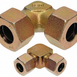 Raccordo a gomito a compressione Parker, 500 bar, connettore A: , connettore A: M10 Femmina, connettore B: , connettore