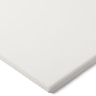 Foglio di plastica Tipo pieno RS PRO in PTFE, Bianco, 600mm x 300mm x 25mm