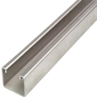 Profilato in Acciaio inossidabile Unistrut, dimensioni 41 x 41mm, 2m di lunghezza, 2.8kg/m