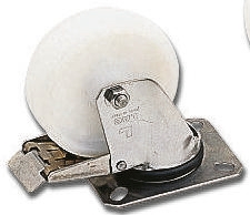 Ruota per carrelli orientabile con freno LAG in Poliammide, Ø 150mm, 250kg