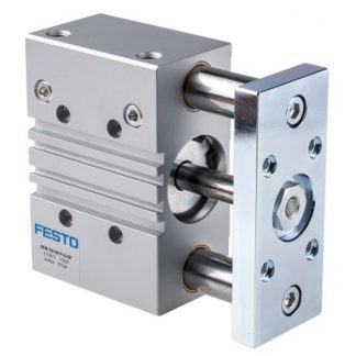 Cilindro guidato Festo serie DFM 170881, corsa 100mm, foro da 63mm, Doppio effetto, 10 bar max