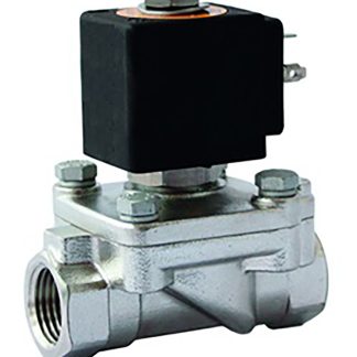 Elettrovalvola NC Parker, 10 bar max, 2 porte , 24 V c.c., 3/4poll