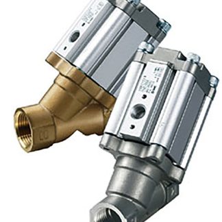 Valvola con attuazione pneumatica SMC, con sede angolare, NC, 3/4poll, 4 bar max