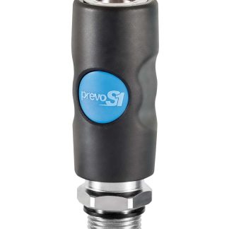 Attacco rapido di sicurezza PREVOST serie prevoS1 ISI 08, Filettato G 3/8 Maschio, in Corpo in materiale composito,