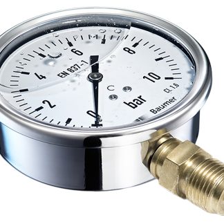 Manometro Bourdon, 0bar → 6bar max, Ø est. 100mm