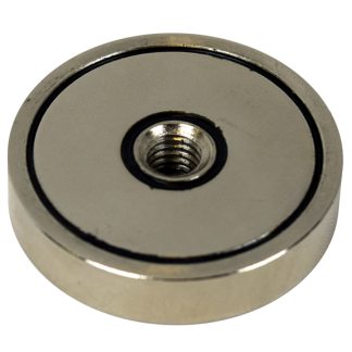 Magnete cilindrico Eclipse, Ø 40mm spesso 8mm, trazione 390N, M6