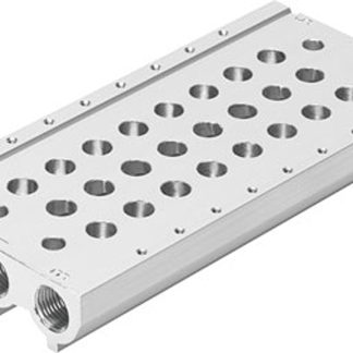 Base manifold Festo VABM-L1-14S-G14-10, 10 stazioni, filettatura G 1/4, Lega di alluminio