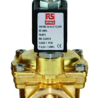 Elettrovalvola NC RS PRO, 12 bar max, 2 porte , 24 V c.c.