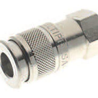 Giunto pneumatico ad attacco rapido RS PRO, Filettato G 3/8 Femmina, in Ottone nichelato, 12bar max