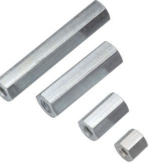 Distanziale filettato Esagonale Femmina/Femmina, in Acciaio, L. 12mm, Ø est 5.5mm