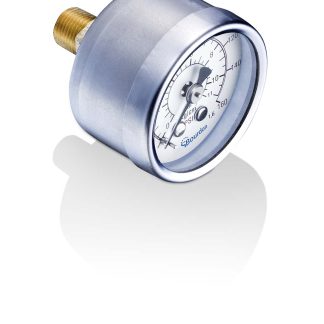 Manometro Bourdon, 0bar → 4bar max, Ø est. 40mm, Cert. ISO