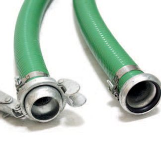 Tubo di aspirazione con raccordi RS PRO, lungo 6m, adatto per Polveri, Semi-liquidi, Acque reflue, Slurry, Acqua