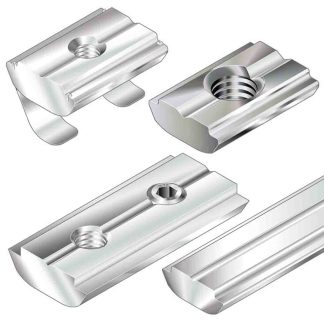 Blocco scorrevole, Girevole Bosch Rexroth T-SLOT STONE 10 M5 SUSPENDED in Acciaio galvanizzato, per profili da 40 mm →