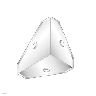 Staffa di montaggio Bosch Rexroth in Acciaio galvanizzato, per profili da 40 mm → 60 mm, scalanatura da 10mm, M8, L.