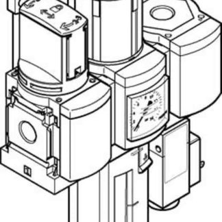 Filtro regolatore Festo MS, attacco G 1/4, filtrazione 40μm, 14 bar max