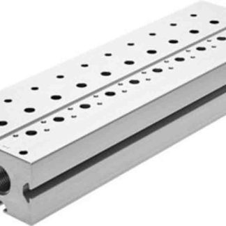 Manifold Festo VABM-B10-20E-G38-6-P3, filettatura G 1/8, G 3/8, Lega di alluminio battuta