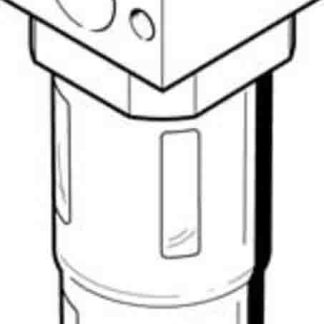 Filtro pneumatico Festo LFMA-D-MINI-DA, filtrazione 0.01μm, scarico Manuale