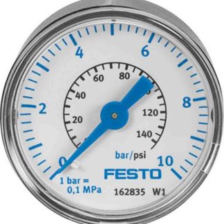 Manometro Festo, 0bar → 16bar max, R 1/4, Ø est. 40mm