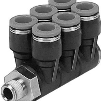 Raccordo pneumatico Festo, serie QSLV4-G3/8-10