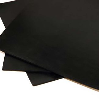 Foglio di gomma RS PRO in Nitrile, 1.4m x 1m x 6mm, col. Nero, Densità 1.25g/cm³