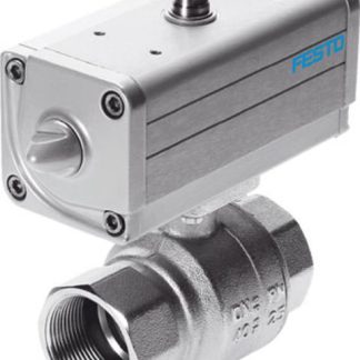 Valvola con attuazione pneumatica Festo, a sfera, 2-1/2poll, 25 bar max