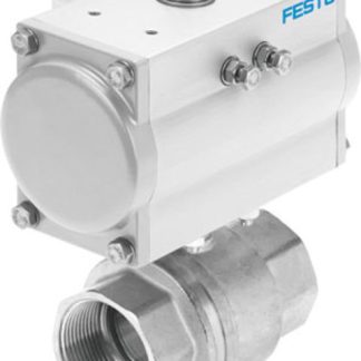 Valvola con attuazione pneumatica Festo, a sfera, 1/4poll, 40 bar max
