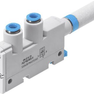 Pompa per vuoto Festo VN-07-H-T3-PQ2-VQ2-RO1-A, Ø ugello 0.7mm, pressione vuoto max 4.4bar, aspirazione max 16.2L/min,