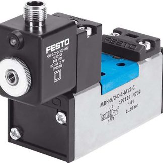 Elettrovalvola pneumatica di controllo pilotata Festo, funzione 5/2 Monostable, azionamento Elettrico