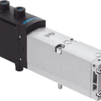 Elettrovalvola a Solenoide Festo, funzione 5/3-way with connection 4 pressurised, 2 exhausted, azionamento Elettrico