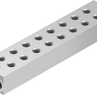 Base manifold Festo OABM-P-G3-15-8, 8 stazioni, filettatura G 1/8, Lega di alluminio battuta