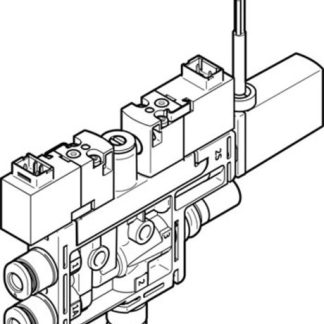 Pompa per vuoto Festo OVEL-5-H-10-PQ-VQ4-UA-C-A-V1PNLK-H3, Ø ugello 0.45mm, pressione vuoto max 4.2bar, aspirazione max