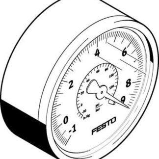 Vacuometro Festo → 0bar max, Ø est. 63mm, Cert. ISO