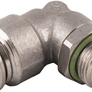 Adattatore pneumatico da filettato a tubo a gomito RS PRO serie 70116, Filettato, tubo 1/4 in Maschio, in Ottone