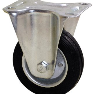 Ruota per carrelli non orientabile Guitel Hervieu in Gomma, Ø 125mm, 125kg