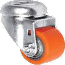 Ruota per carrelli orientabile Guitel Hervieu in Poliuretano, Ø 35mm, 100kg