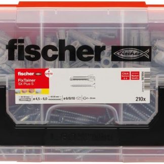 Tassello Fischer Fixings FixTainer in Nylon, Ø fissaggio 6 - 8 - 10mm, L. 30 - 40 - 50mm