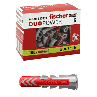 Tassello Fischer Fixings DUOPOWER 5, Ø fissaggio 5mm, L. 25mm