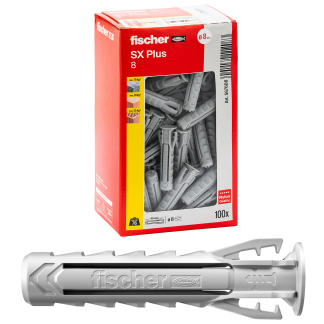 Tassello Fischer Fixings SX Plus 8x40 in Nylon, Ø fissaggio 8mm, L. 40mm