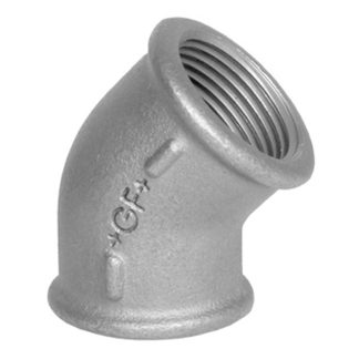Raccordo in ferro malleabile Georg Fischer, a Gomito di 45°