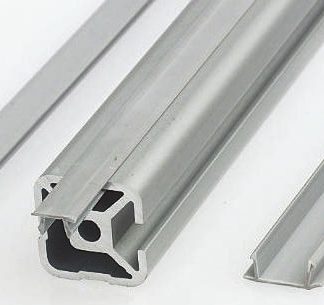 Profilo di copertura FlexLink, in PVC, Grigio, lungh. 3m, per profili 22 mm, 44 mm, scanalatura 5.5mm