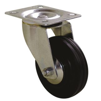 Ruota per carrelli orientabile Guitel Hervieu in Gomma, Ø 50mm, 50kg