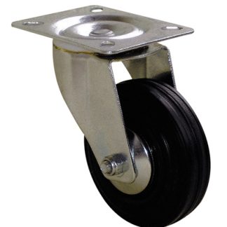Ruota per carrelli orientabile Guitel Hervieu in Gomma, Ø 65mm, 65kg
